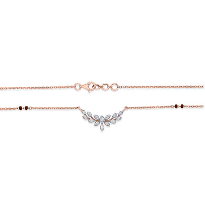 Triple Glow Diamond & Gold Tanmaniya Mangalsutra for Women
