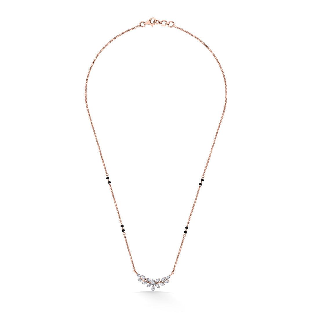 Triple Glow Diamond & Gold Tanmaniya Mangalsutra for Women