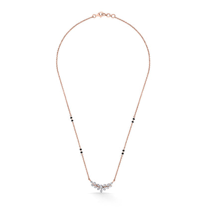 Triple Glow Diamond & Gold Tanmaniya Mangalsutra for Women
