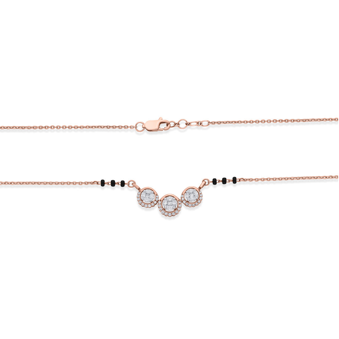 Refined Glow Diamond & Gold Tanmaniya Mangalsutra for Women