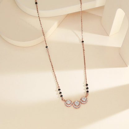 Refined Glow Diamond & Gold Tanmaniya Mangalsutra for Women