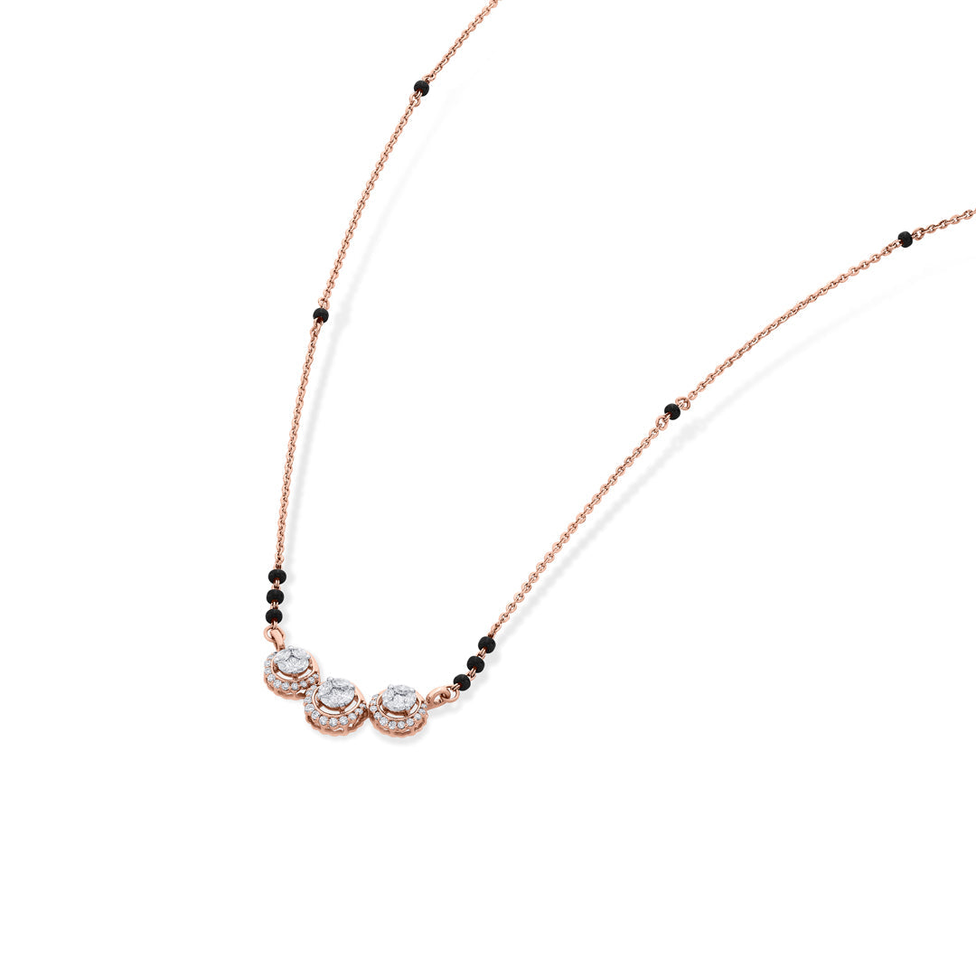 Refined Glow Diamond & Gold Tanmaniya Mangalsutra for Women