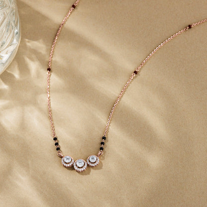 Refined Glow Diamond & Gold Tanmaniya Mangalsutra for Women