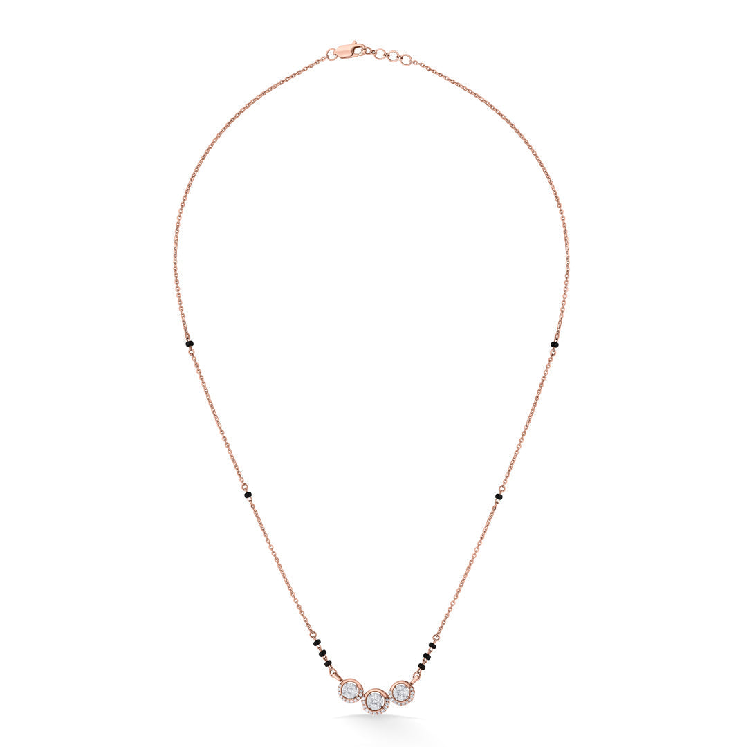 Refined Glow Diamond & Gold Tanmaniya Mangalsutra for Women
