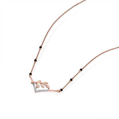 Contemporary Bond Diamond & Gold Tanmaniya Mangalsutra for Women