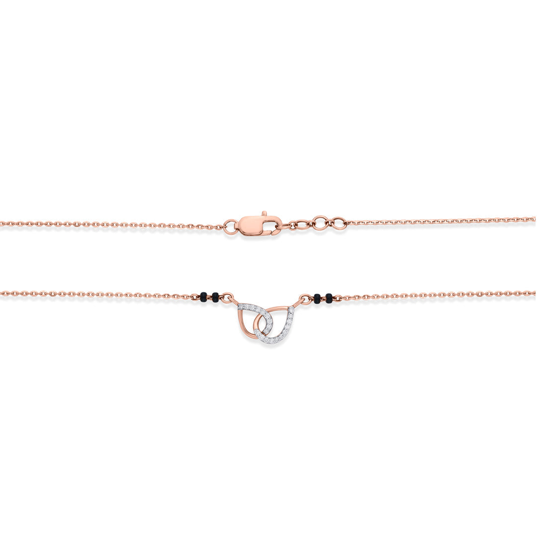 Velvet Knot Diamond & Gold Tanmaniya Mangalsutra for Women