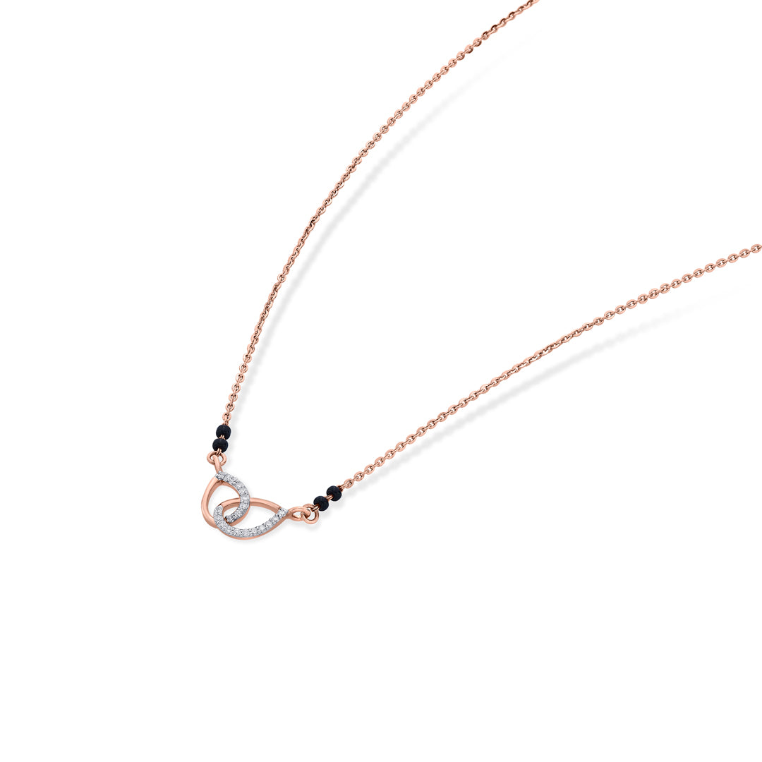 Velvet Knot Diamond & Gold Tanmaniya Mangalsutra for Women