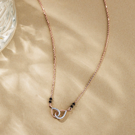 Velvet Knot Diamond & Gold Tanmaniya Mangalsutra for Women