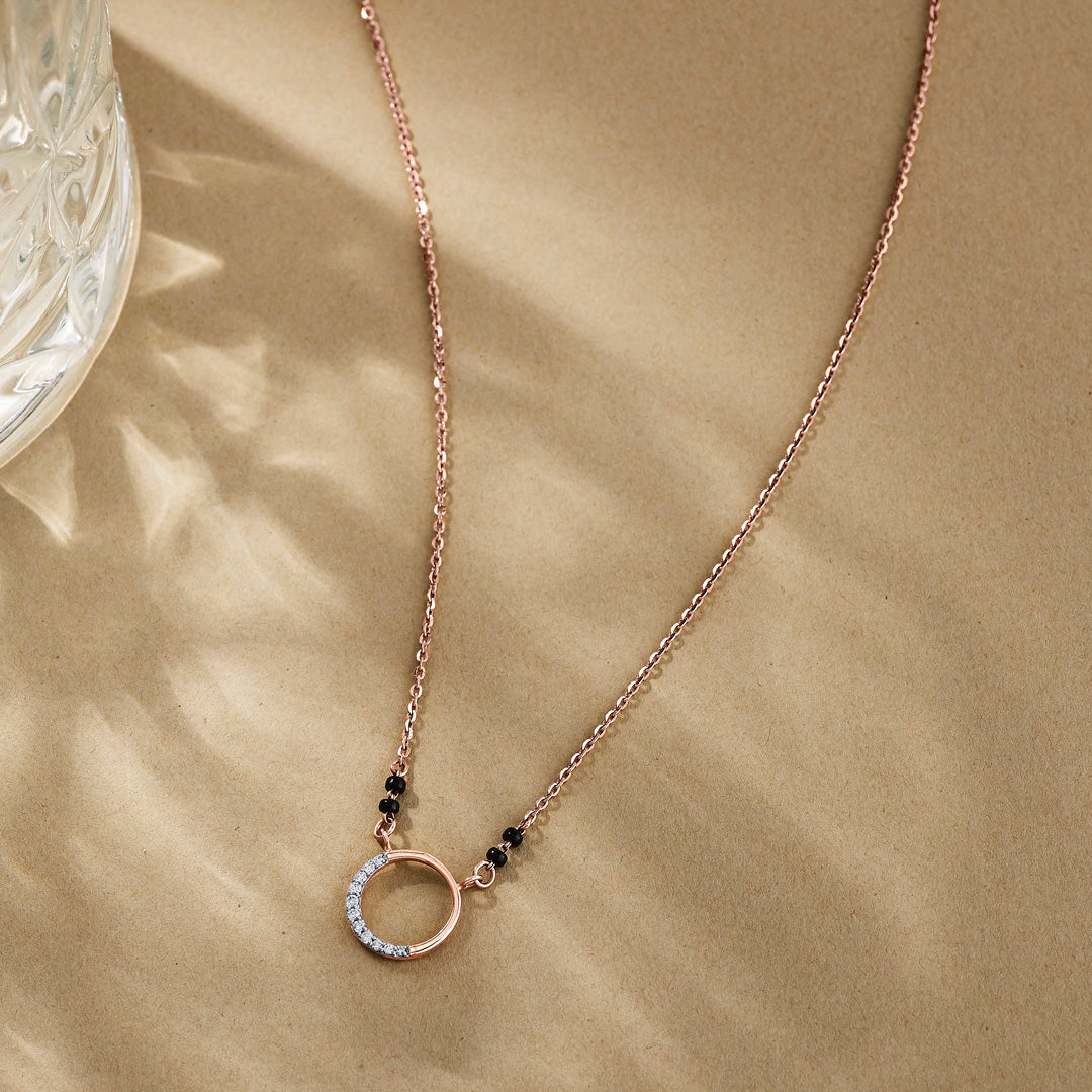 Aurelia Grace Diamond & Gold Tanmaniya Mangalsutra for Women