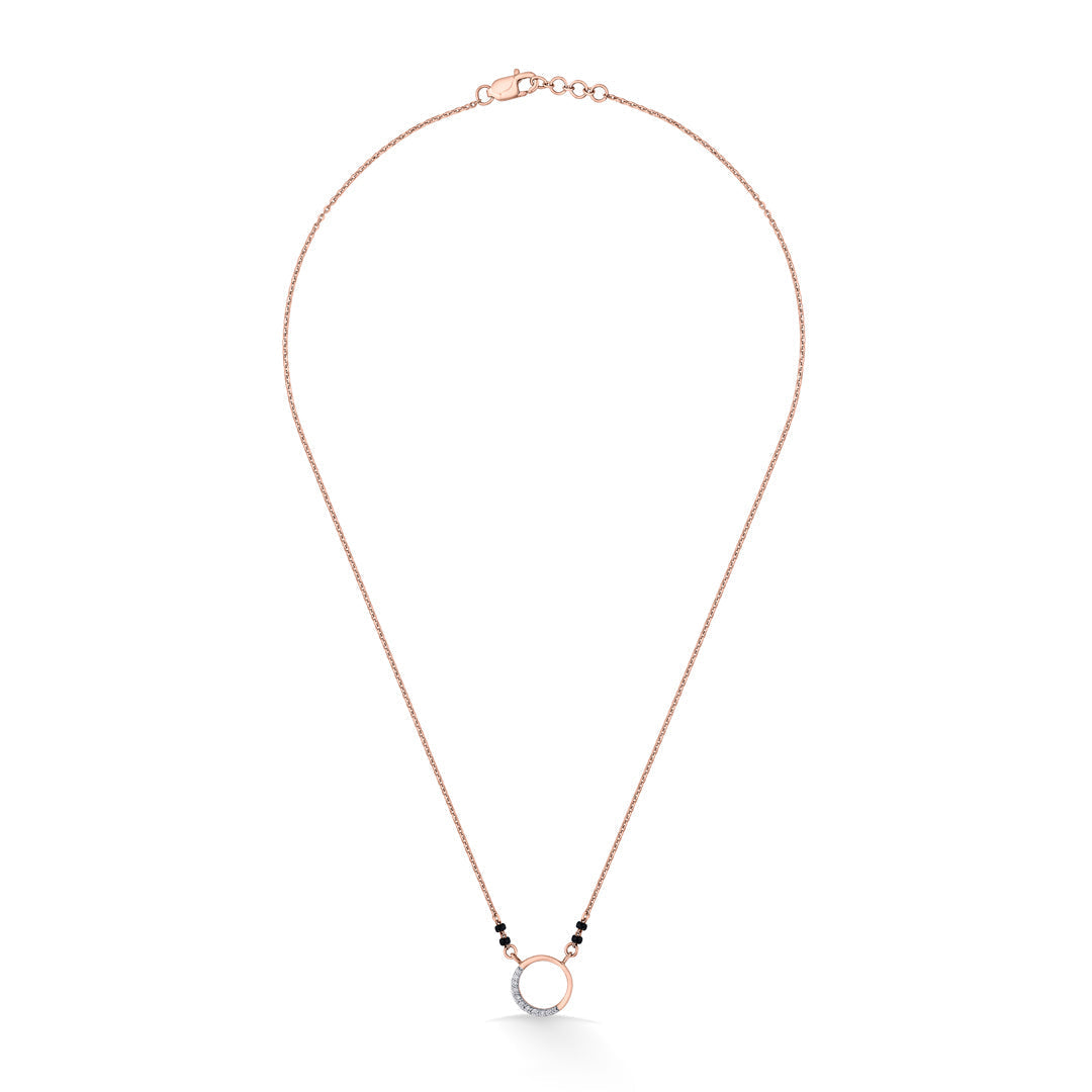 Aurelia Grace Diamond & Gold Tanmaniya Mangalsutra for Women