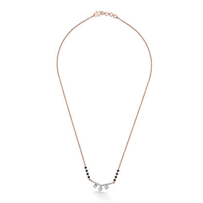 Endless Spark Diamond & Gold Tanmaniya Mangalsutra for Women