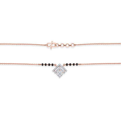 Infinity Nova Diamond & Gold Tanmaniya Mangalsutra for Women