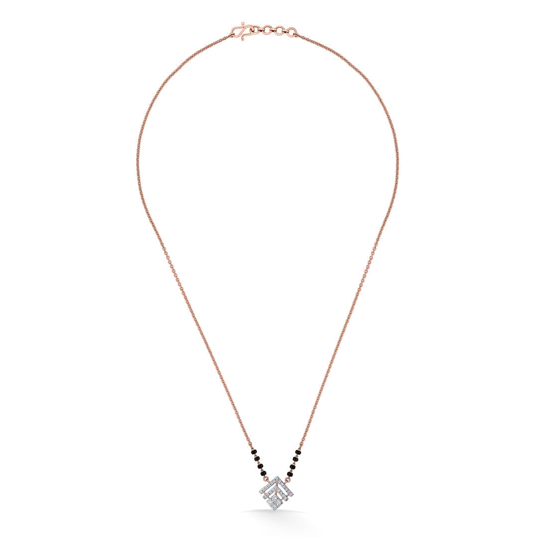 Infinity Nova Diamond & Gold Tanmaniya Mangalsutra for Women
