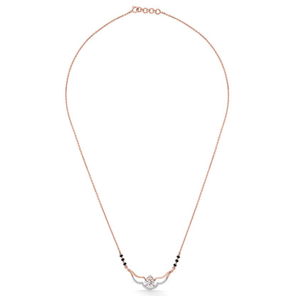Divine Aura Diamond & Gold Tanmaniya Mangalsutra for Women
