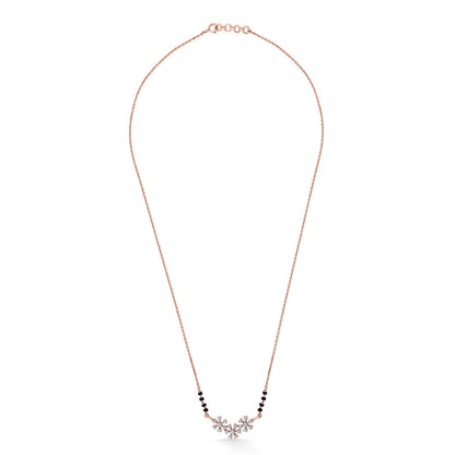 Pure Bloom Diamond & Gold Tanmaniya Mangalsutra for Women