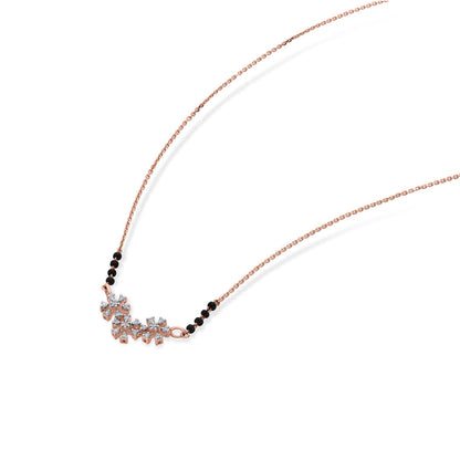 Pure Bloom Diamond & Gold Tanmaniya Mangalsutra for Women