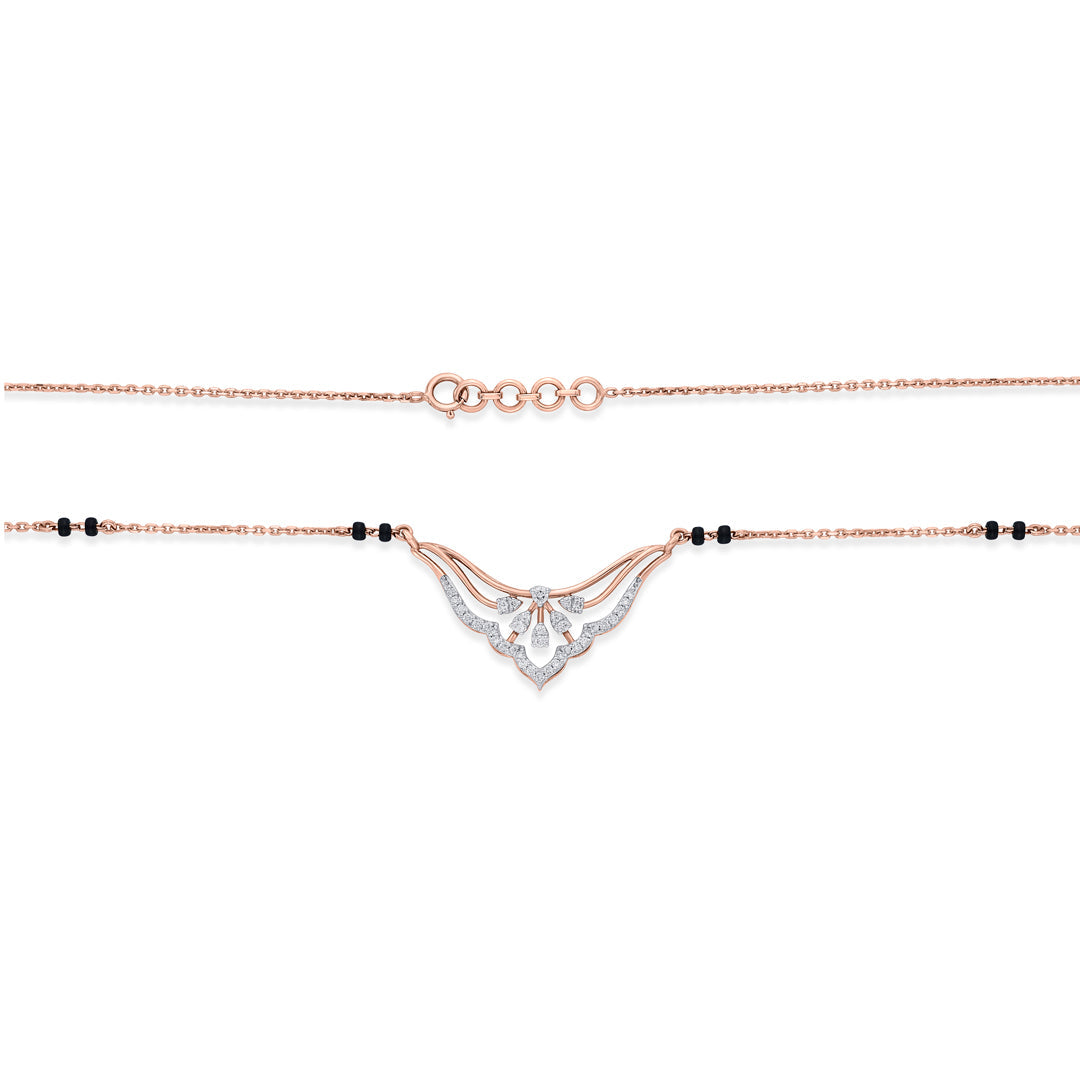 Radiant Grace Diamond & Gold Tanmaniya Mangalsutra for Women