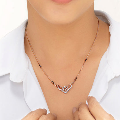 Radiant Grace Diamond & Gold Tanmaniya Mangalsutra for Women