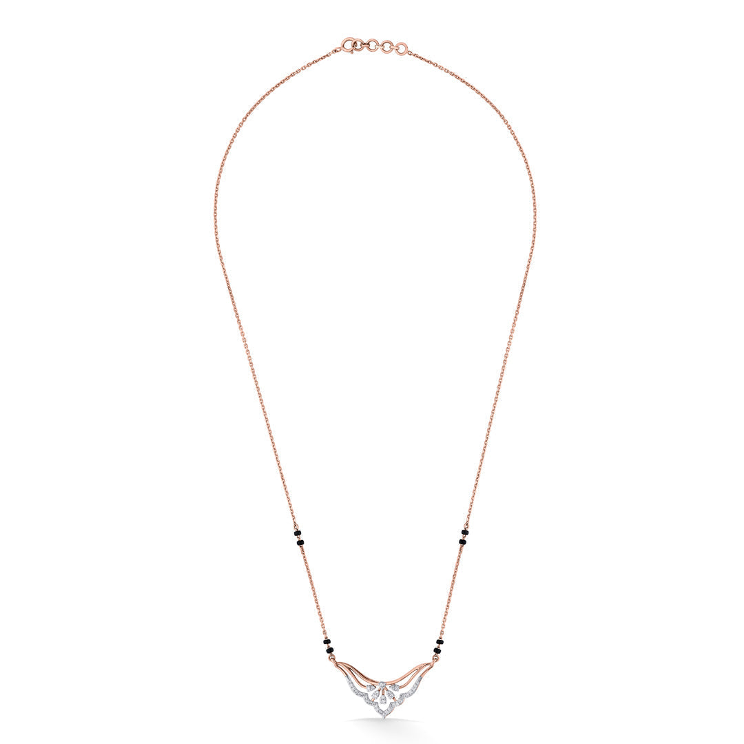 Radiant Grace Diamond & Gold Tanmaniya Mangalsutra for Women
