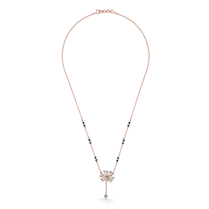 Radiant Bloom Diamond & Gold Tanmaniya Mangalsutra for Women