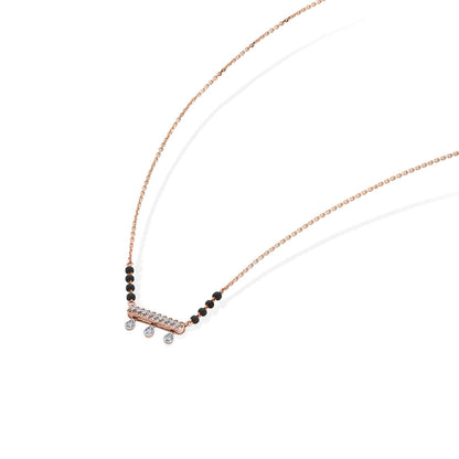 Infinite Gleam Diamond & Gold Tanmaniya Mangalsutra for Women