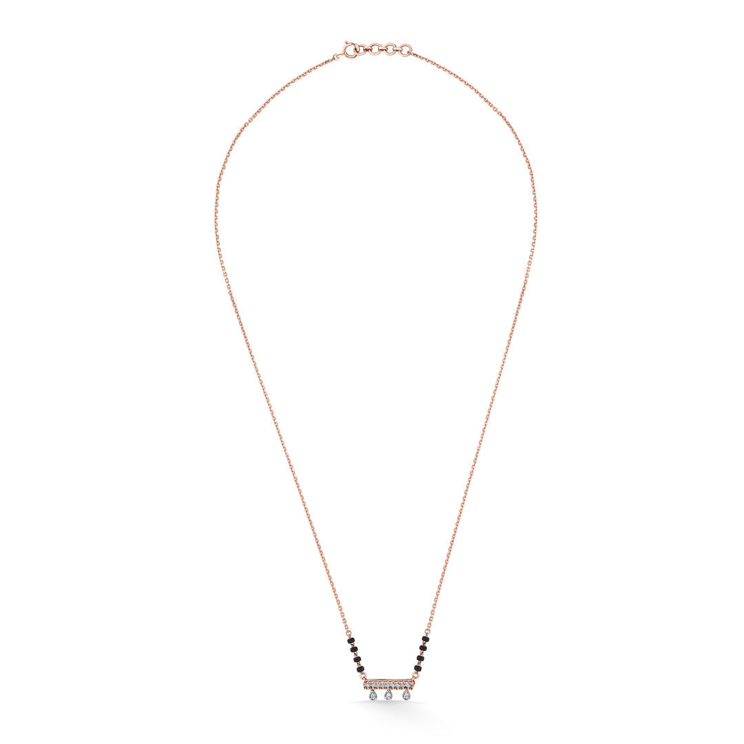 Infinite Gleam Diamond & Gold Tanmaniya Mangalsutra for Women