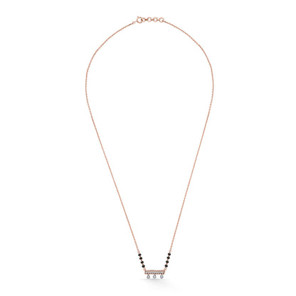 Infinite Gleam Diamond & Gold Tanmaniya Mangalsutra for Women