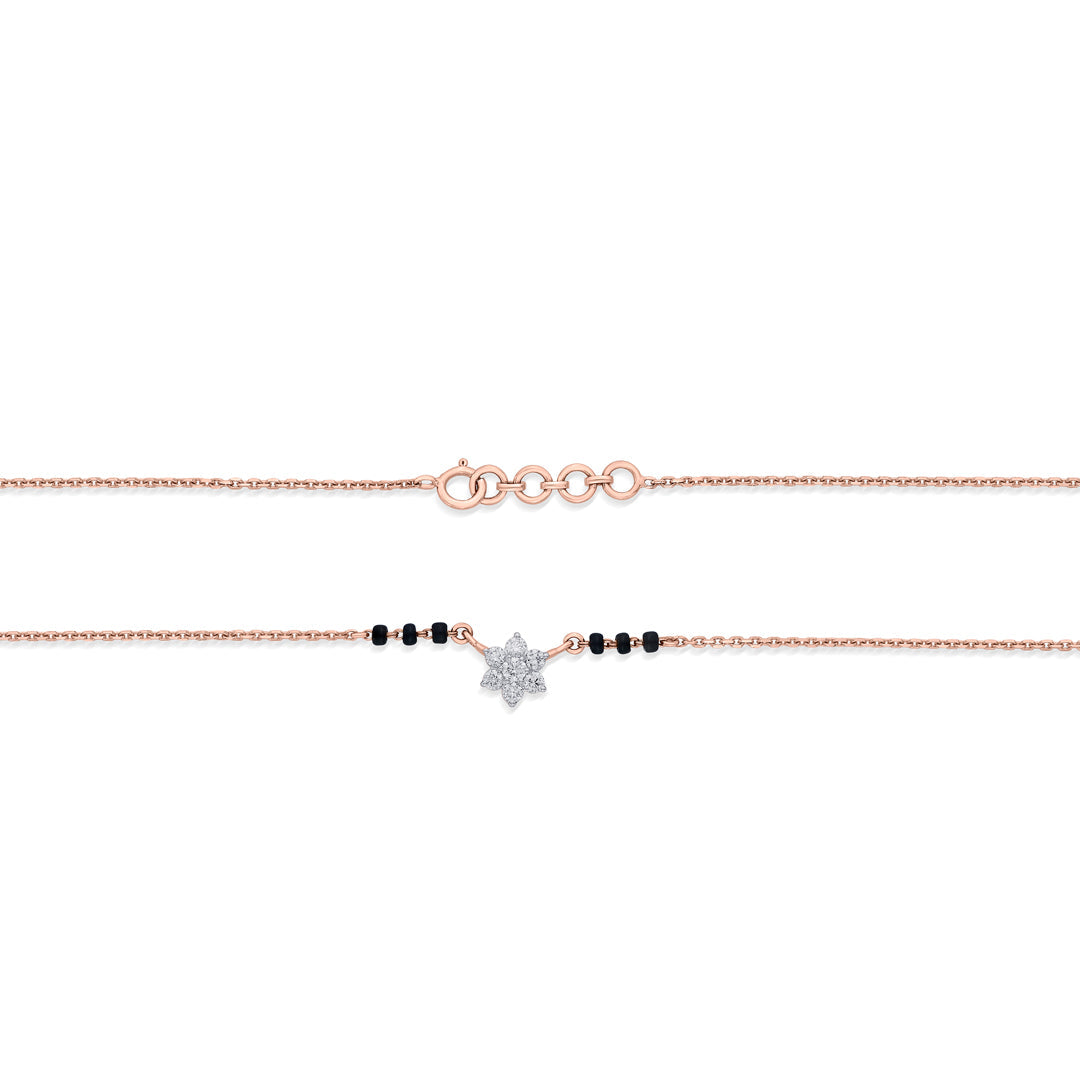 Forever Spark Diamond & Gold Tanmaniya Mangalsutra for Women