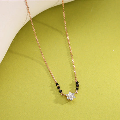 Forever Spark Diamond & Gold Tanmaniya Mangalsutra for Women