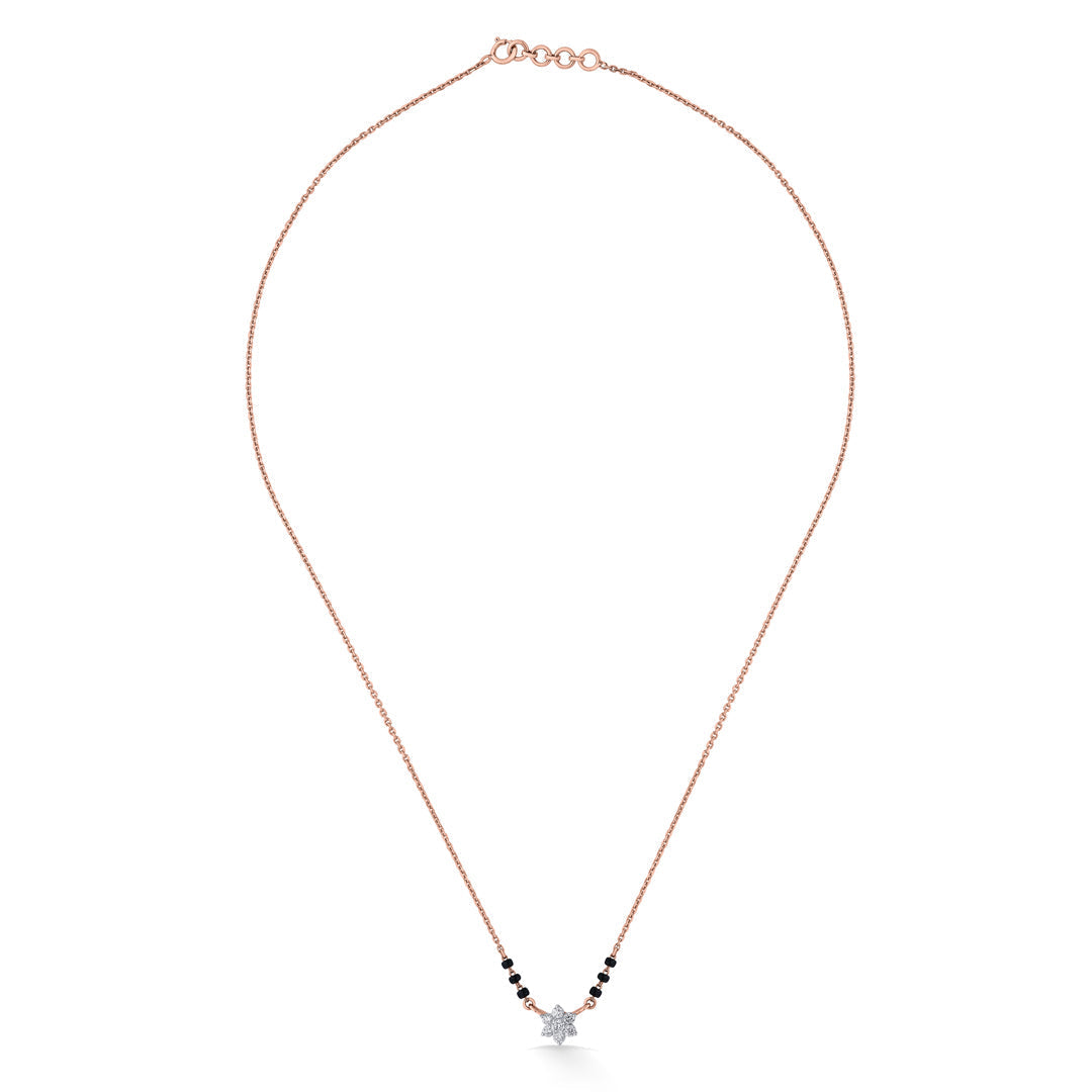 Forever Spark Diamond & Gold Tanmaniya Mangalsutra for Women