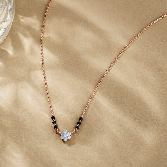 Forever Spark Diamond & Gold Tanmaniya Mangalsutra for Women