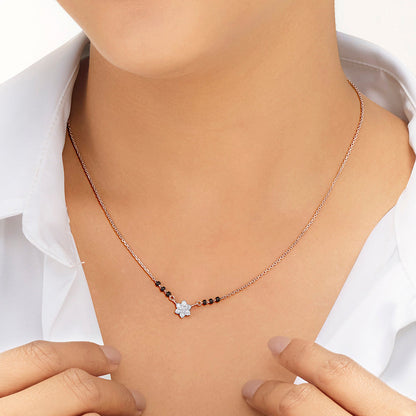 Forever Spark Diamond & Gold Tanmaniya Mangalsutra for Women