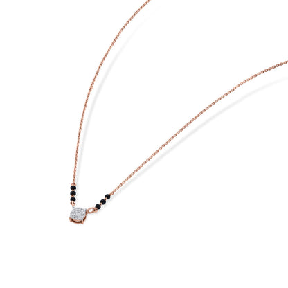 Infinite Spark Diamond & Gold Tanmaniya Mangalsutra for Women