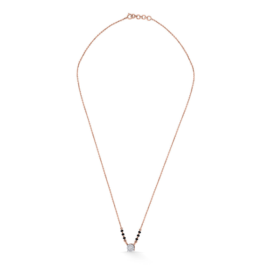 Infinite Spark Diamond & Gold Tanmaniya Mangalsutra for Women
