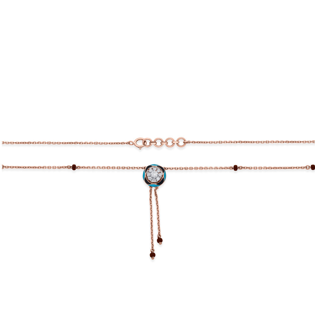 Endless Aura Diamond & Gold Tanmaniya Mangalsutra for Women
