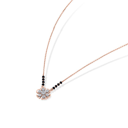 Infinite Bloom Diamond & Gold Tanmaniya Mangalsutra for Women