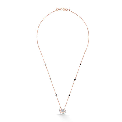 Endless Glint Diamond & Gold Tanmaniya Mangalsutra for Women