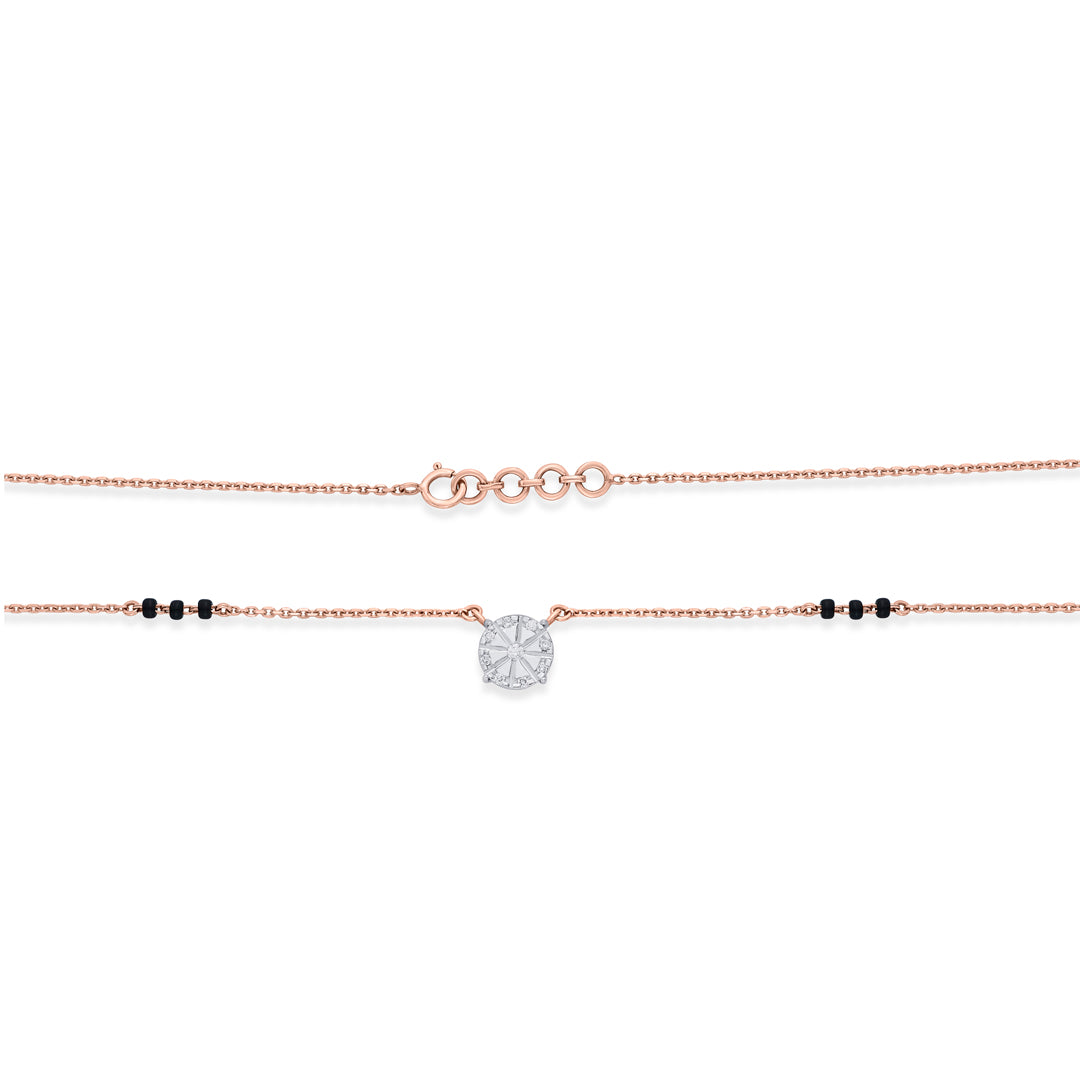 Brilliant Promise Diamond & Gold Tanmaniya Mangalsutra for Women
