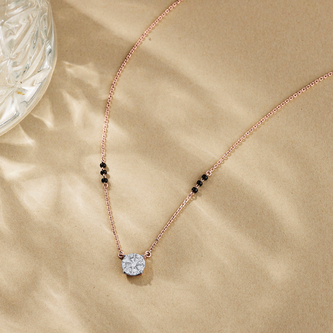 Brilliant Promise Diamond & Gold Tanmaniya Mangalsutra for Women