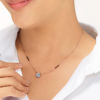 Brilliant Promise Diamond & Gold Tanmaniya Mangalsutra for Women