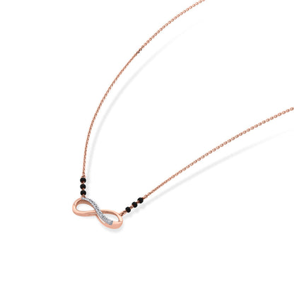 Endless Love Diamond & Gold Tanmaniya Mangalsutra for Women