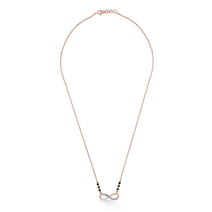 Endless Love Diamond & Gold Tanmaniya Mangalsutra for Women