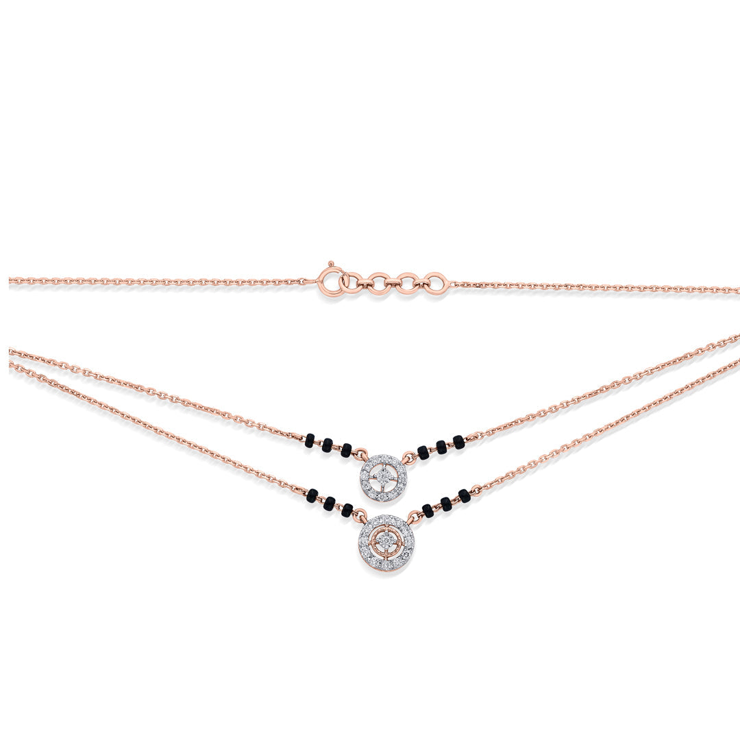 Contemporary Grace Diamond & Gold Tanmaniya Mangalsutra for Women