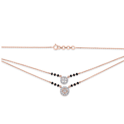 Contemporary Grace Diamond & Gold Tanmaniya Mangalsutra for Women