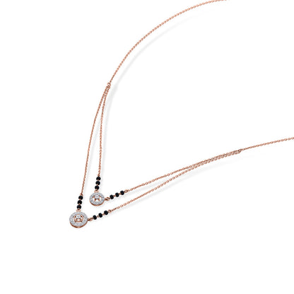Contemporary Grace Diamond & Gold Tanmaniya Mangalsutra for Women
