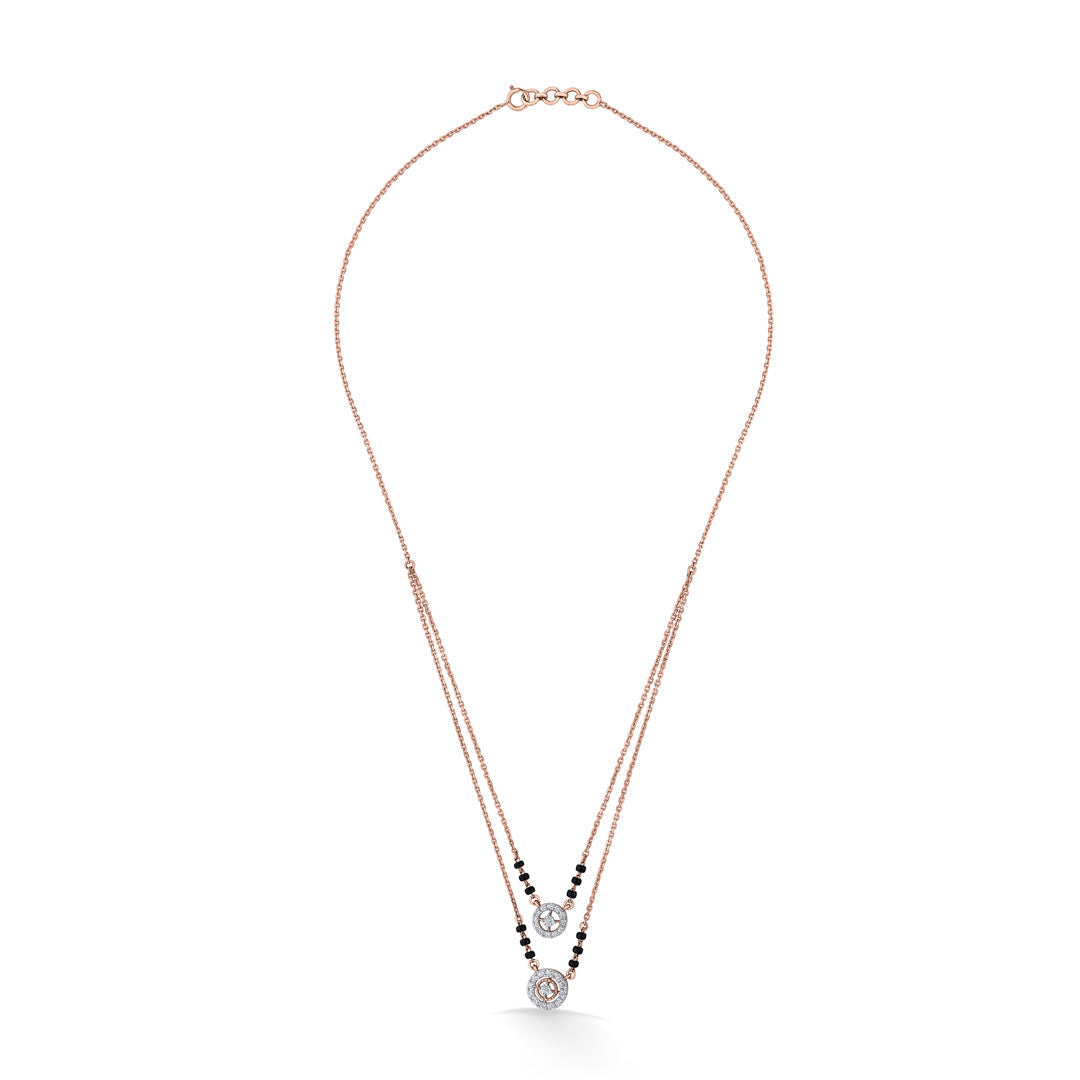 Contemporary Grace Diamond & Gold Tanmaniya Mangalsutra for Women