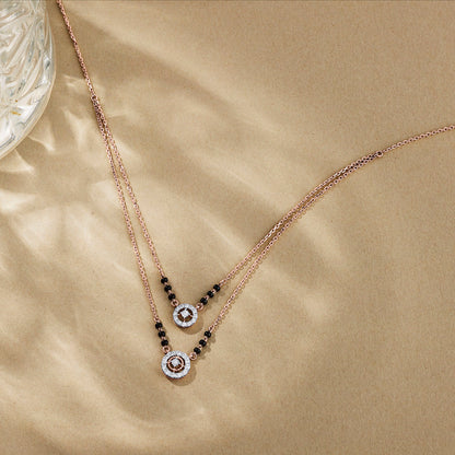 Contemporary Grace Diamond & Gold Tanmaniya Mangalsutra for Women