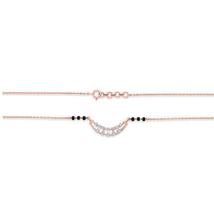 Infinite Grace Diamond & Gold Tanmaniya Mangalsutra for Women