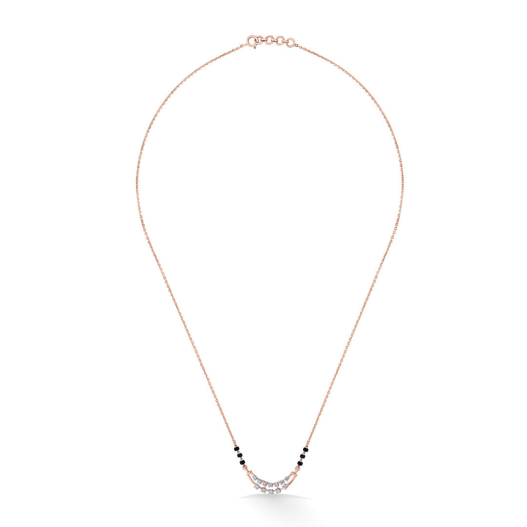 Infinite Grace Diamond & Gold Tanmaniya Mangalsutra for Women