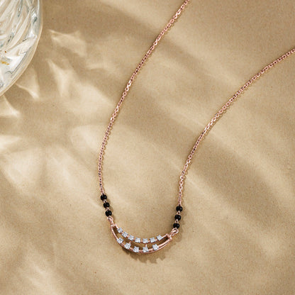 Infinite Grace Diamond & Gold Tanmaniya Mangalsutra for Women